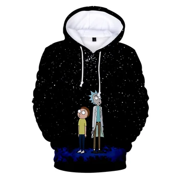 

2019 Hot Sale 3D hoodie rick and morty season 4 Men Hoodie Sweatshirt Spring Autumn Casual Harajuku Long Sleeve Streetwear