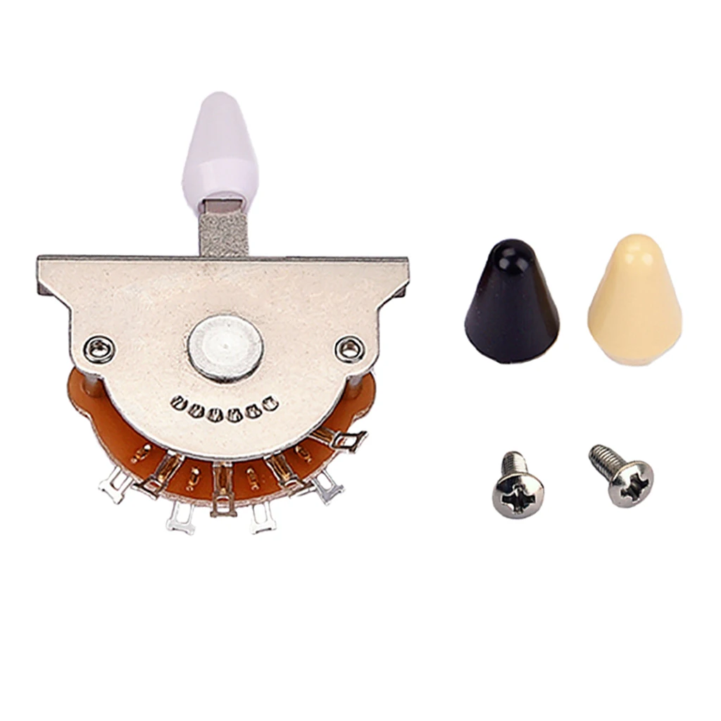 Durable Copper Bass Guitar Replacement 5-way Pickup Selector Switch Toggle Nickel Color