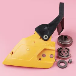 Couvercle de poignée d'embrayage de frein à chaîne, Kit de tambour pour Partner 350 351 pièce de rechange de tronçonneuse 3/8 pas 7 dents ID 19mm Kit de roulement à aiguille 