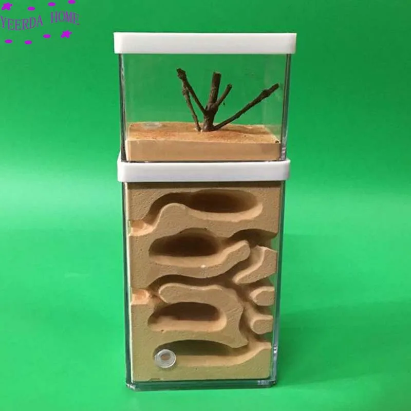 Муравьиная ферма Easy Diy с зоной подачи муравьев замок клетка для питомцев цех по