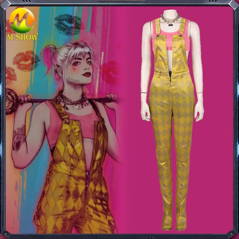 

Batman Birds of Prey Harley Quinn Cosplay Costume Halloween Joker cosplay Costume for Women Superhero Harley Quinn Cosplay Suit