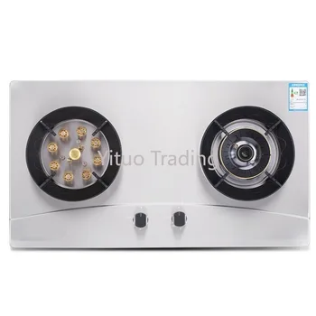 

Built-in Household Gas Stove with Double Eyes, Table Embedded Dual Purpose, Natural Gas Liquefied Gas High-firepower Stove