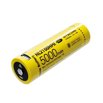 

NITECORE NL2150HPR 21700 High Drain USB-C Rechargeable Li-ion Battery 5000mAh 3.6V max 15A 18Wh Continuous Discharger battery