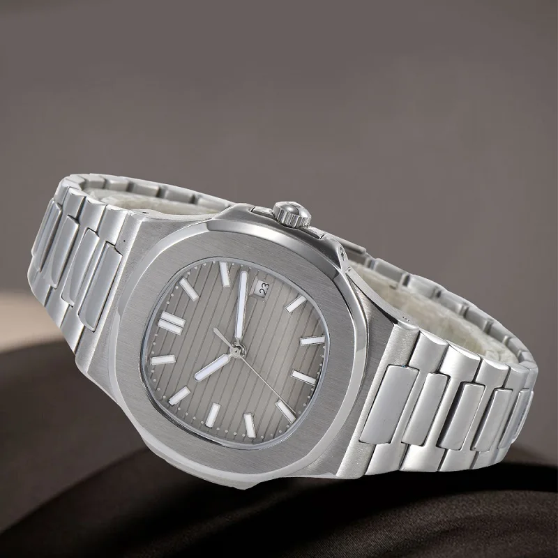 Часы Мужские автоматические механические часы водонепроницаемые светящиеся стальные часы NAUTILUS чехол из нержавеющей стали стальной браслет SN-1110