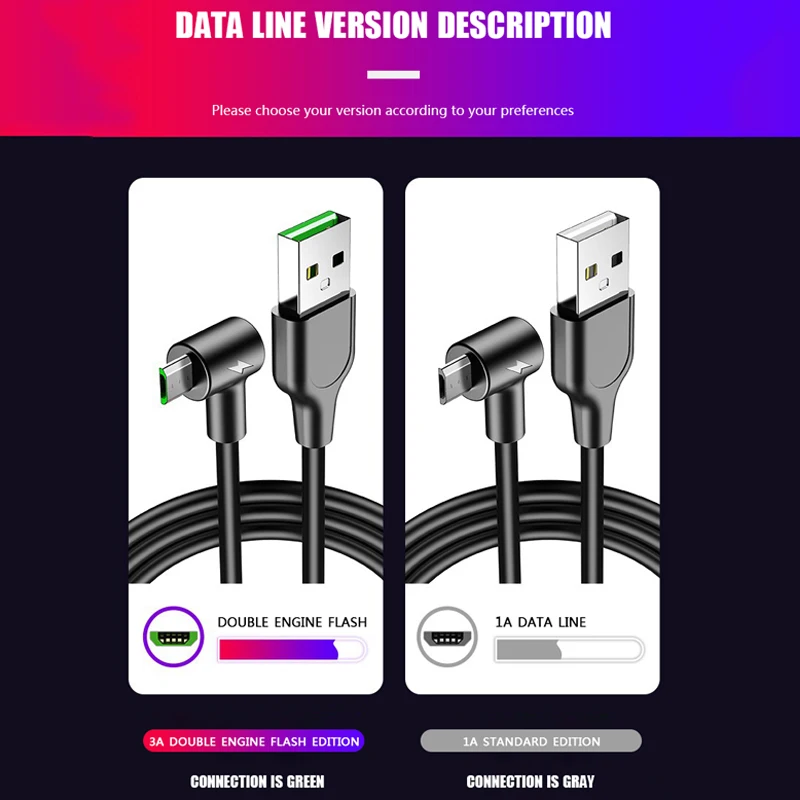 TKEY Micro USB кабель, новинка, 3 А, быстрая зарядка, USB кабель для передачи данных, шнур для samsung S10, Xiaomi Redmi Note5 Pro, 1 м, 1,5 м, 2 м, микро зарядное устройство