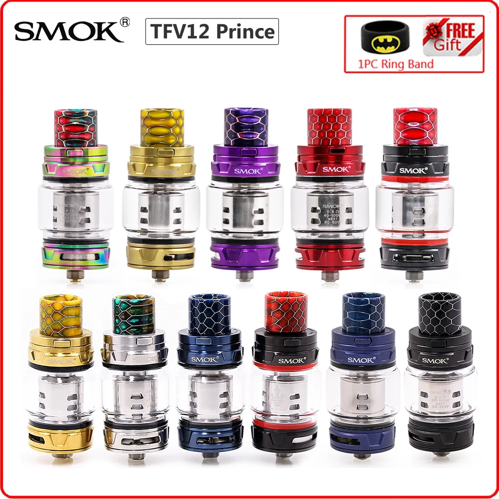 Оригинальный атомайзер SMOK TFV12 Prince для электронной сигареты вейп 8 мл Procolor 2 MOD V12 Coil