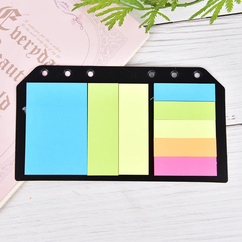 

1pcs B5 A5 A6 Sticky Notes Planner Schedule 6 Holes Binder Dairy Memo Divider Sticker For Loose Leaf Binder Spiral Notebook