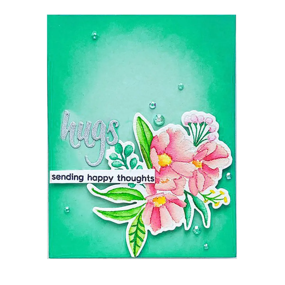 

Leafs Flowers Transparent Clear CLEAR STAMPS Cutting Dies Scrapbook Card Paper Craft Silicon Rubber Roller Transparent Stamps