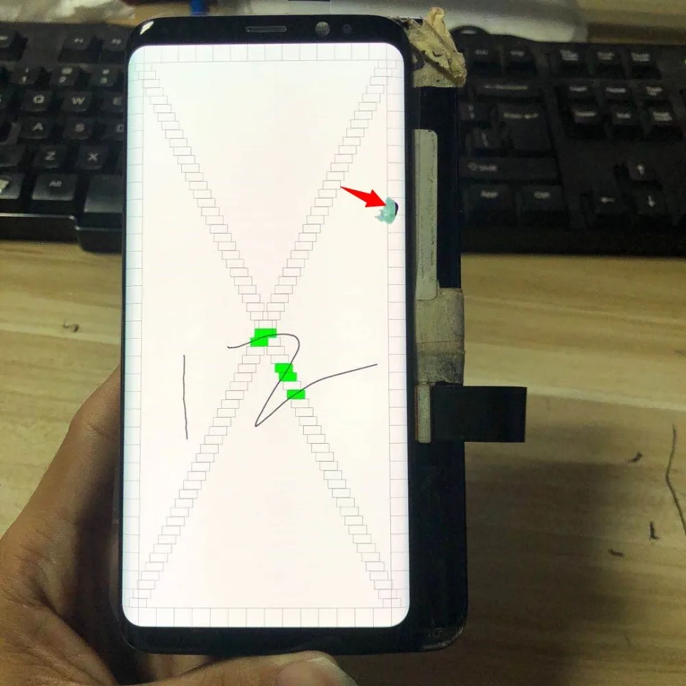 With Dead Pixels Original LCD For Samsung Galaxy S8 lcd G950 SM-G950F LCD Display Touch Screen Digitizer no Frame Assembly Part