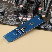 Riser – carte adaptateur M.2 NGFF vers USB 3.0 PCI E X4 pour carte de transfert GPU, pratique, résistant à l'usure