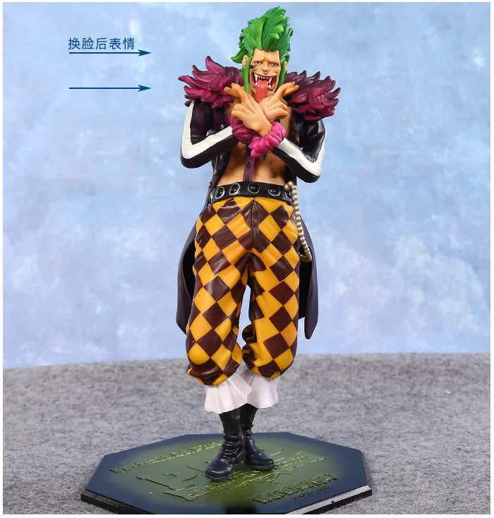 

Anime One Piece Brain Remnant Powder Barrier Fruit Cannibal Bartolomio Replaceable Face Figure Model Cool Thing Boy Girl Gift