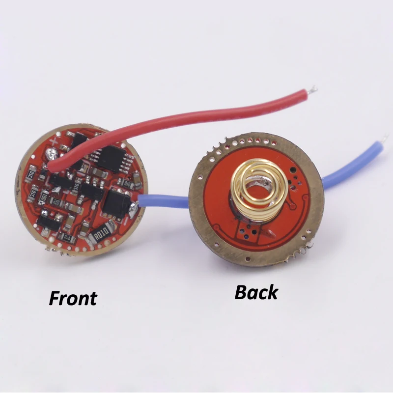 17 мм 5A 1-cell Драйвер фонарика печатная плата 5 режимов и 16 мм 20 мм Cree XHP50.2 3 в led Luminus SST-40.2 led медное основание