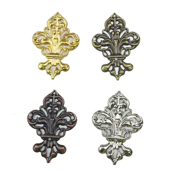 

20Pcs/lot 35x50mm Filigree Wraps Flower Connectors Metal Crafts Gift Decoration DIY Findings