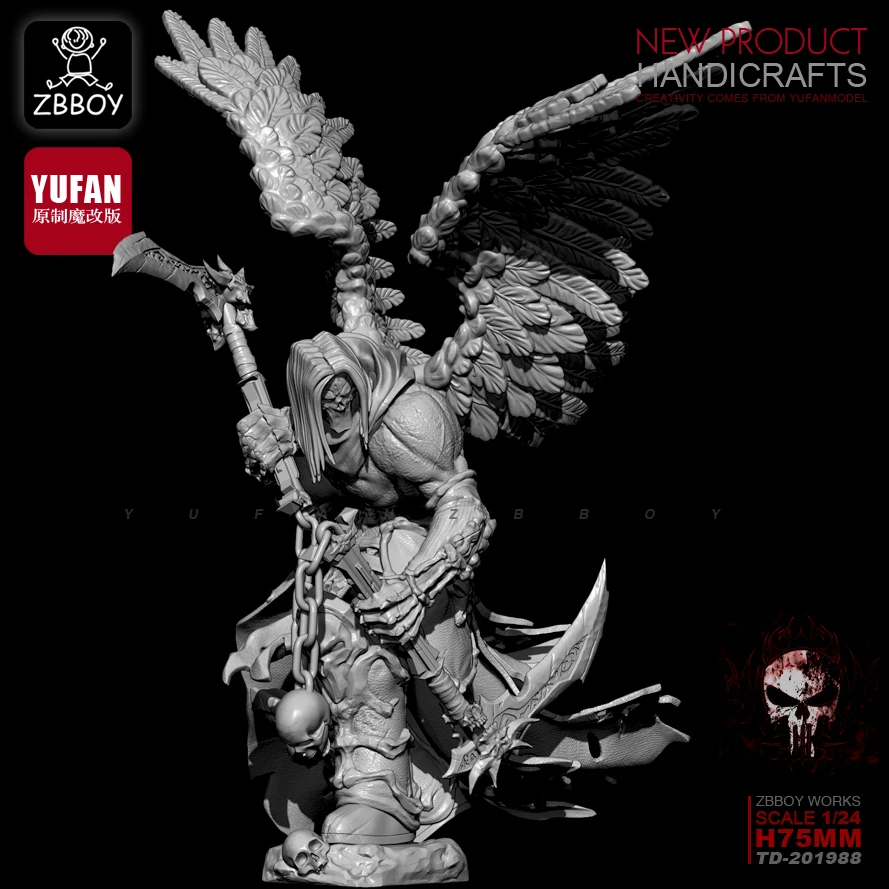 Najtaniej 75MM1 24 zestawy żywiczne śmierć uderzyła żywica żołnierz samodzielnie zmontowany TD 201988