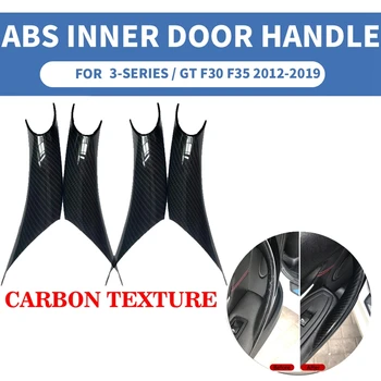 

Car Carbon Fiber Interior Door Panel Handle Armrest Protective Cover Decoration For-BMW 3 4 Series 2012-2016 F30 F35