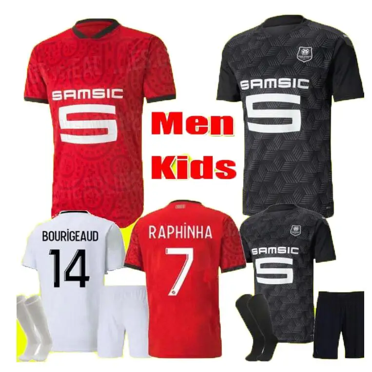 

Rennes 20 21 Stade Rennais fc soccer Jerseys away Niang BOURIGEAUD Terrier 2020 2021 maillot de foot Camavinga man kit