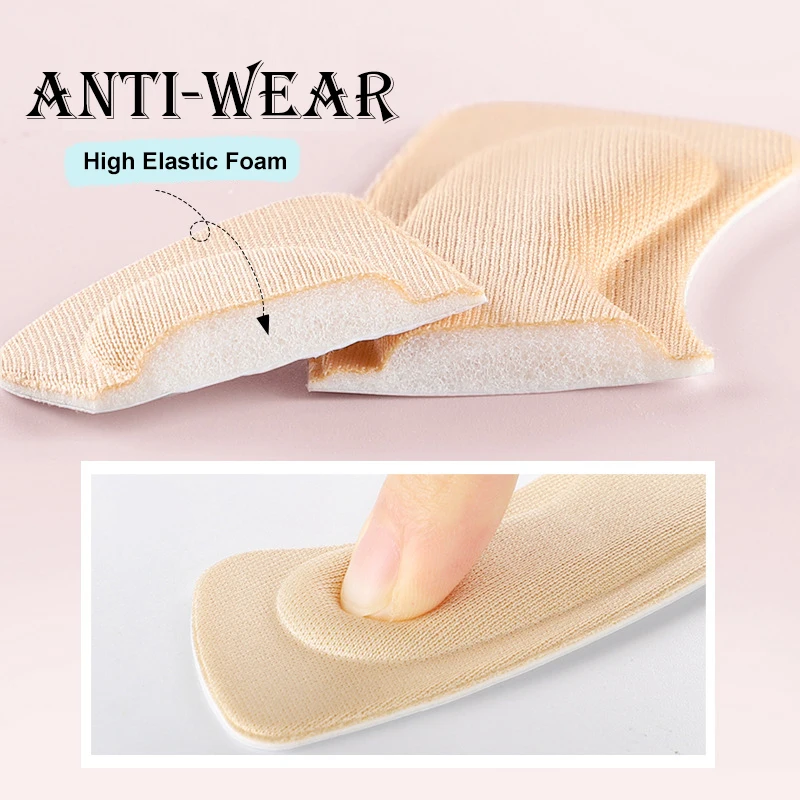 Heel Insoles Patch Pain Relief Anti-wear Cushion Pads Feet Care Heel Protector Adhesive Shoes Back Sticker Insert Insole