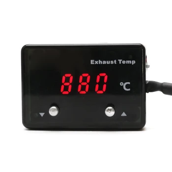 

12V Exhaust Gas Temp Gauge Car LED Temperature Meter With Sensor DC 12V