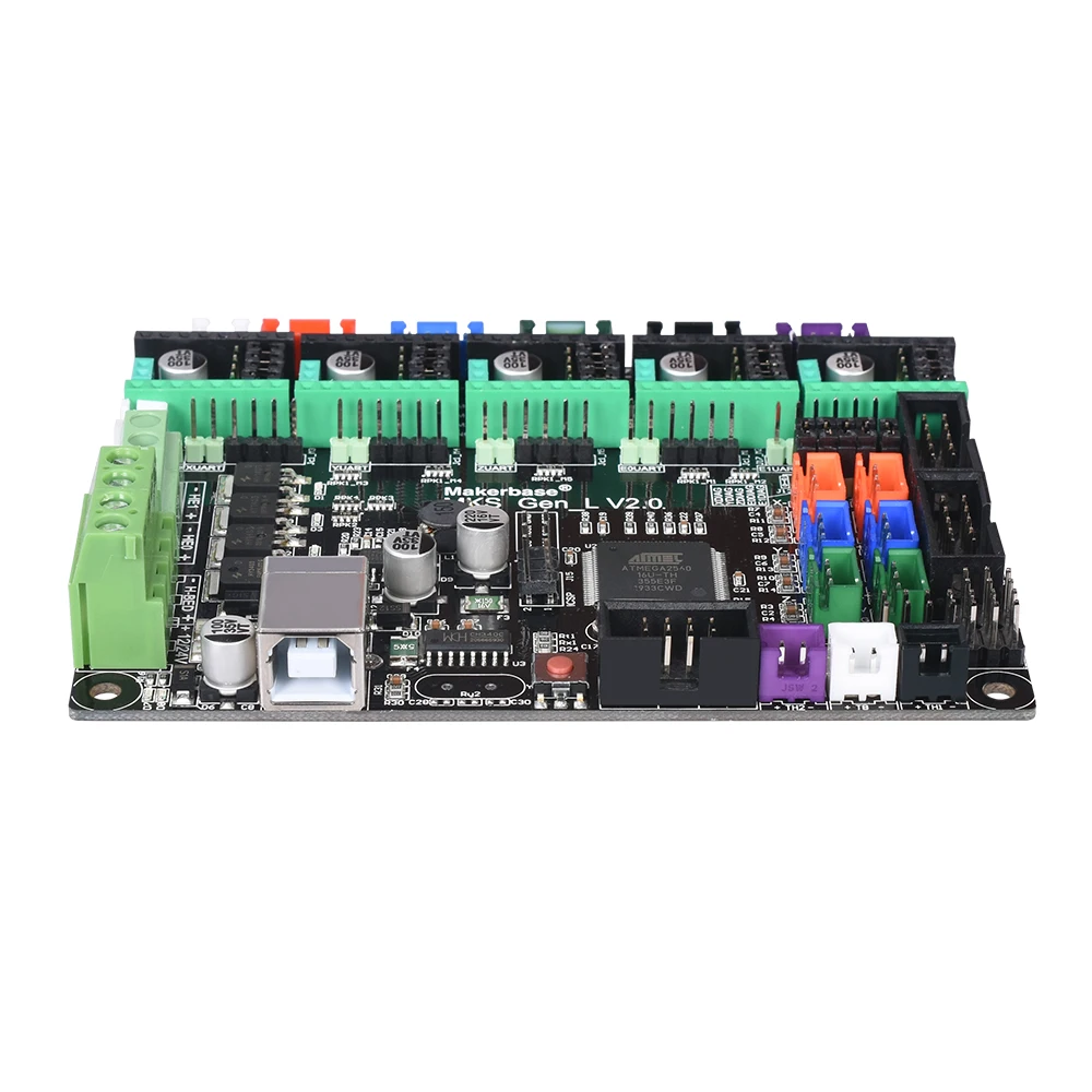 Плата 3D принтера MKS Gen L V2.0 контроллер Reprap Mega 2560 R3 Ramps 1 4 6 с поддержкой TMC2208 TMC2130 A4988