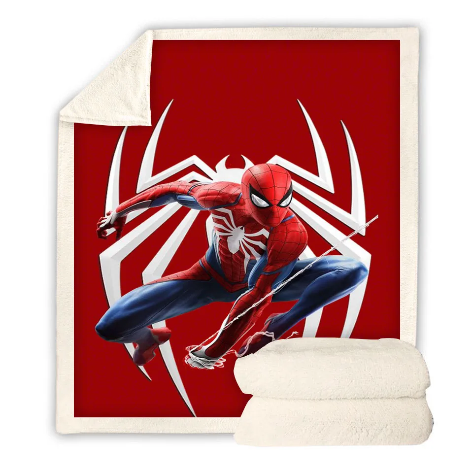 Venom Spiderman 3D Printed Throw Blanket Plush Sofa Bed Soft Warm Blanket Gift 