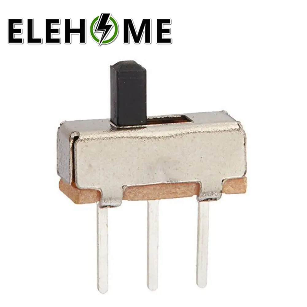 10 шт. SS12D00G3 скользящий переключатель 2 положения SPDT 1P2T 3Pin PCB панель мини Вертикальная Зажимная скоба переключатели для DIY Электронный XF30