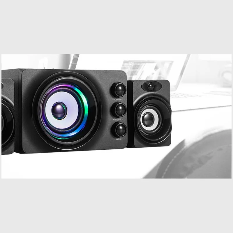 Q2 Bluetooth светодиодный мигающий светильник, стерео бас, компьютерный USB динамик, ПК, деревянный динамик, s TF карта, USB флеш-накопитель, 3D сабвуфер