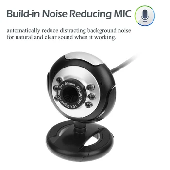 

18MP HD Web Camera with Microphone LED Night Vision USB Live Streaming Webcam for Laptop Desktop Computer Accessory