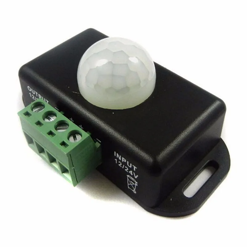 

DC 12V 24V 8A Automatic Adjustable PIR Motion Sensor Switch IR Infrared Detector Light Switch Module for LED Strip Light Lamp