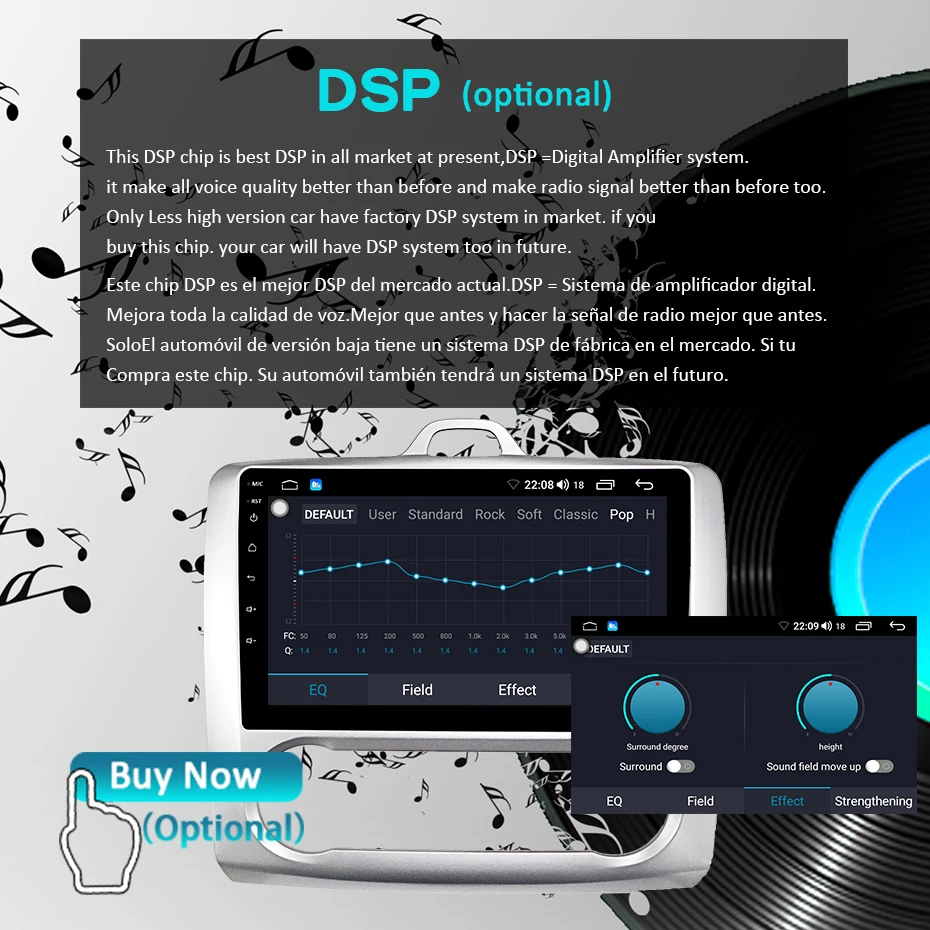 Discount 1280*720P Android 9.0 Carplay 4G 64G Auto GPS Radio for Ford Focus Exi AT 2004-2011 Navigation IPS Screen Receiver No DVD Player 2