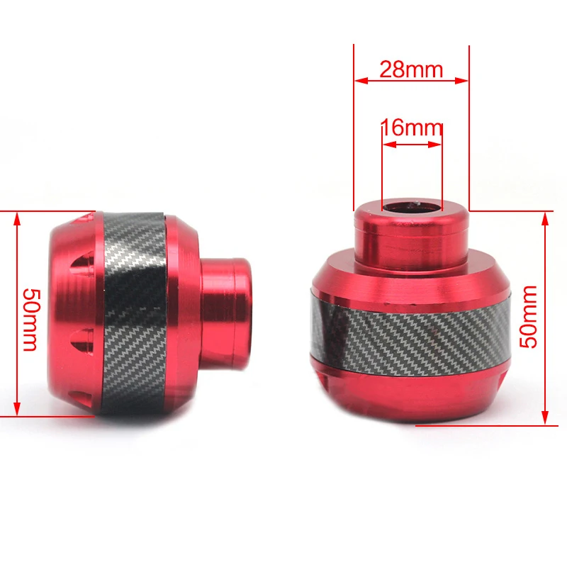 Комплект из 2 углеродных волокон передняя вилка рама слайдеры колеса Крушение протектор для мотоцикла скутер