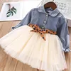 Children Dress New Autumn Winter Girl Clothes Fashion Long Sleeve Letter Print Dress 2 6 7 Years Baby Clothes Kids Dress ► Photo 3/6