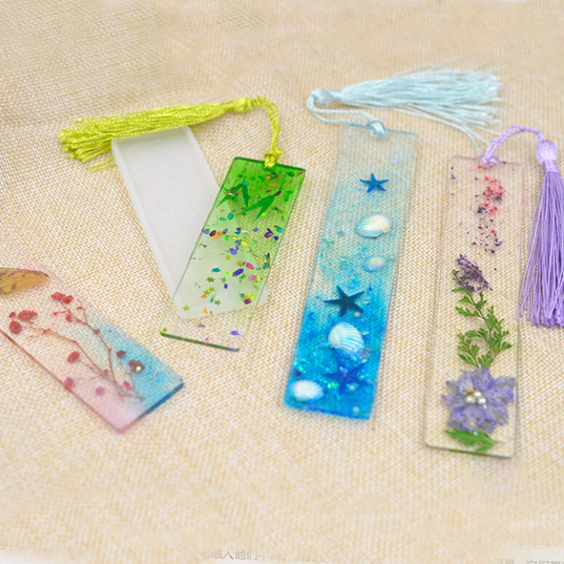 1 шт/2 шт/3 шт Прямоугольные силиконовые закладки формы DIY ремесло прессформы