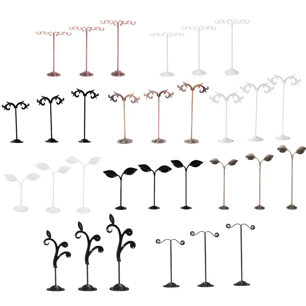 3X JEWELRY EARRING DISPLAY T-BAR STAND DISPLAY SHOWCASE DISPLAY EARRING STANDS