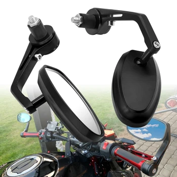 

22mm Motorcycle Mirror White Glass Handle Bar End Rearview Side Mirror For Yamaha YQ50 Nitro xt600 nvx155 aerox155 nvx aerox 155