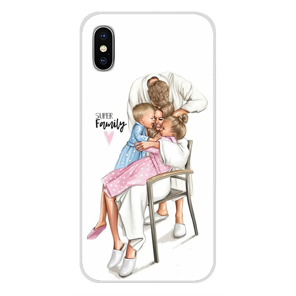 Для huawei Nova 2 3 2i 3i Y6 Y7 Y9 Prime Pro GR3 GR5 Y5II Y6II ТПУ прозрачный чехол для малыша и мамы и queen черного цвета для девочек - Цвет: images 4