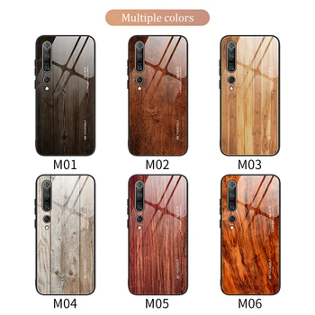 

50pcs Wooden Glass Phone Case for Xiaomi 10 Pro/MI 9SE/9T/Note 10/Redmi Note 9s/K20/Redmi Note 8 Pro/Note 8T/8A/Note 7 Pro Case