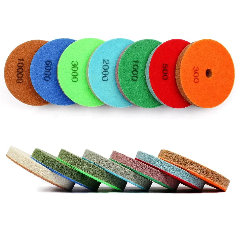 4inch Resin Bond Diamond Polishing Pads Wet For Granite Marble Stone Concrete Diamond Abrasive Tools.240.3 3