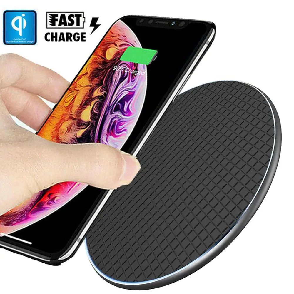 

7.5W/10W QI Wireless Charger Pad Fast Charging Dock for iPhone 6 7 X 11 Samsung S10 S9 Note Xiaomi 9 for Huawei P30 Mate 20 Pro