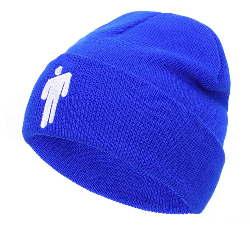 Зимняя однотонная вязаная шапка Billie Eilish Beanie, Повседневная Хип-хоп шляпы для мальчиков и девочек, шапка 19 цветная ткань, аксессуары, теплые шапки