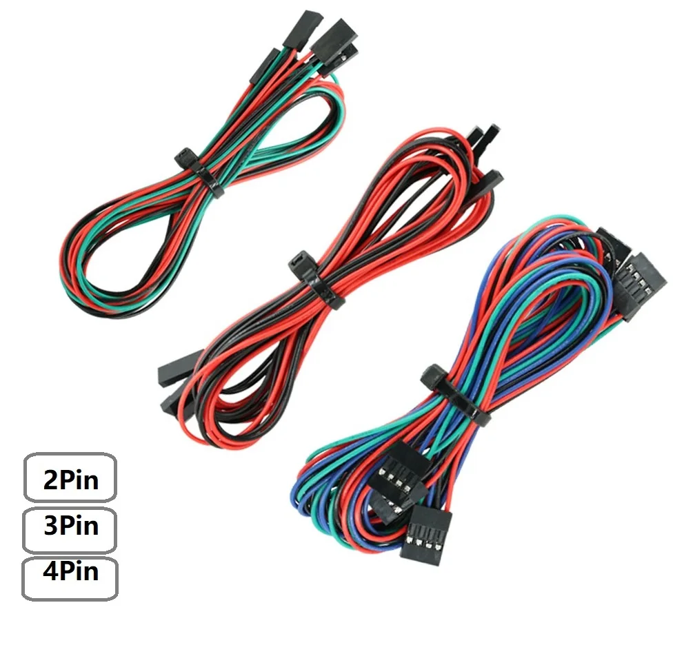 

2Pin 3Pin 4Pin 70cm Dupont Line Female to Female Dupont Cable 3D Printers Parts Double-Head Terminal Jumper Wire NEW