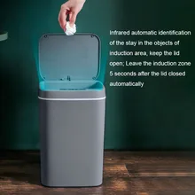 16l lata de lixo inteligente automático sensor lixo lixo bin inteligente sensor elétrico casa lata de lixo para cozinha banheiro lixo