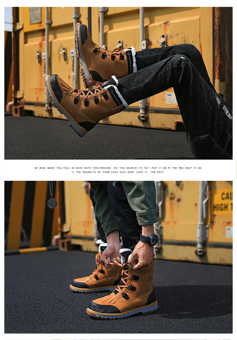 UEXIA, зимние мужские ботинки теплые мужские зимние ботинки из толстого плюша мужские ботильоны на шнуровке мужские мотоциклетные ботинки для улицы обувь, 38-47