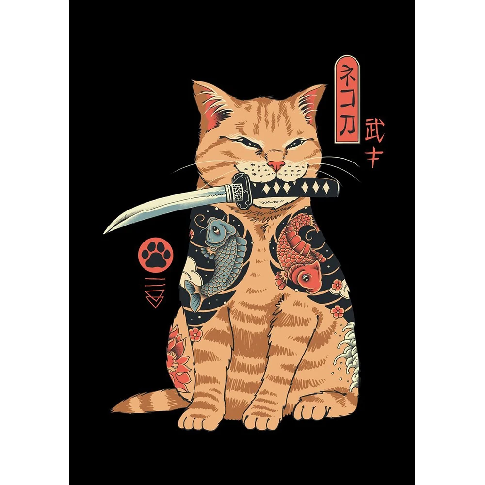 Pintura com tinta Samurai - Desenho, ai illustrator file