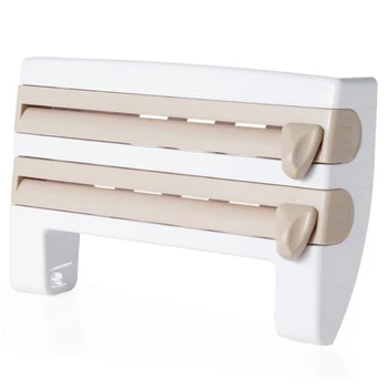 

Kitchen Storage Bag Cling Film Dispenser Roll Holder