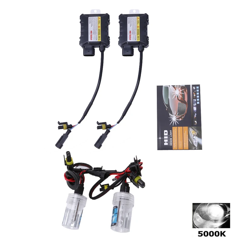 2 шт 5000 k-12000 k H1 HID Ксеноновые фары конверсионные лампы комплект 55W