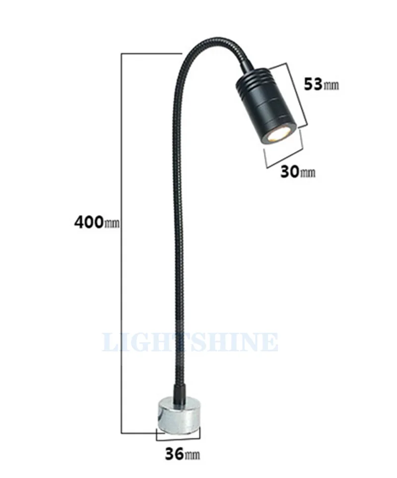 Led Strong Magnetic Magnet Seat Table Lamp Machine Tool Lathe Hose Lamp 3W 24V 100-242VAC