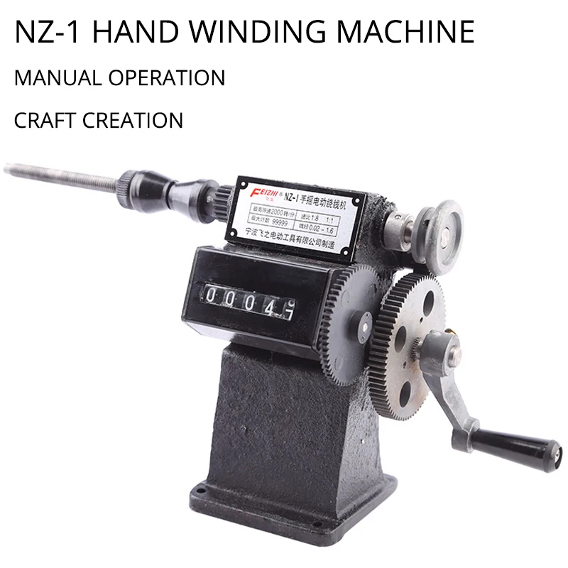 Hand Dualpurpose Coil Counting and Manual Winding Machine Winder Coiler 0-99999 