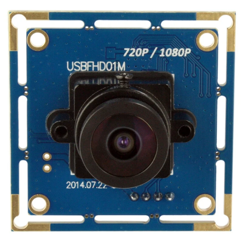 2-мегапиксельная плата модуля USB камеры OV2710 120Fps 1080P CMOS 2,1 мм объектив 120 ° объектив Бесплатный драйвер