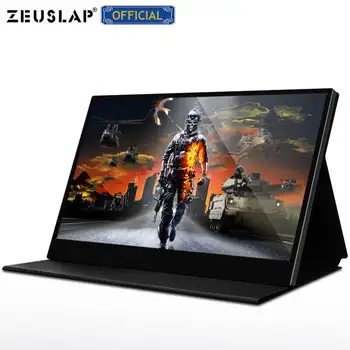 

ZEUSLAP 4K Portable Monitor Touchscreen 15.6'' UHD 3840x2160 Computer Gaming Monitor for Phone Nintendo Xbox PS4 RPi Win PC Mac