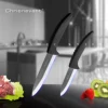 Ceramic Knife (3 4 5 6 inches) With Knife Cover 2 Piece Set Black Blade For Chef Peeling Fruit Vegetable Utility Cooking ► Photo 2/6